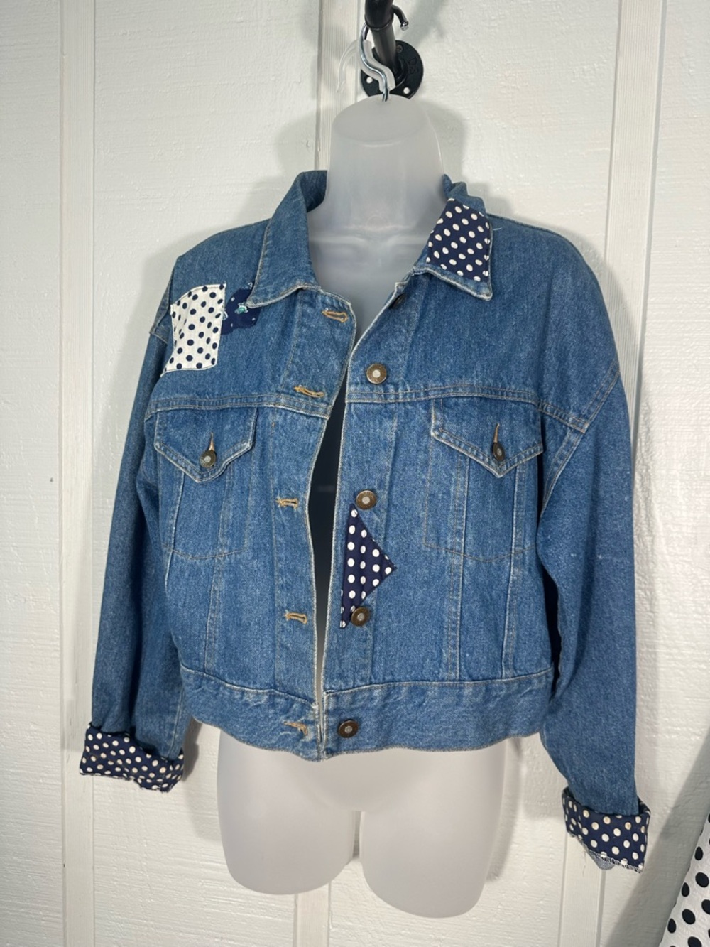 Vintage Maximum Energy 1980s Denim Jacket Size Large EUC - Picture 3 of 9